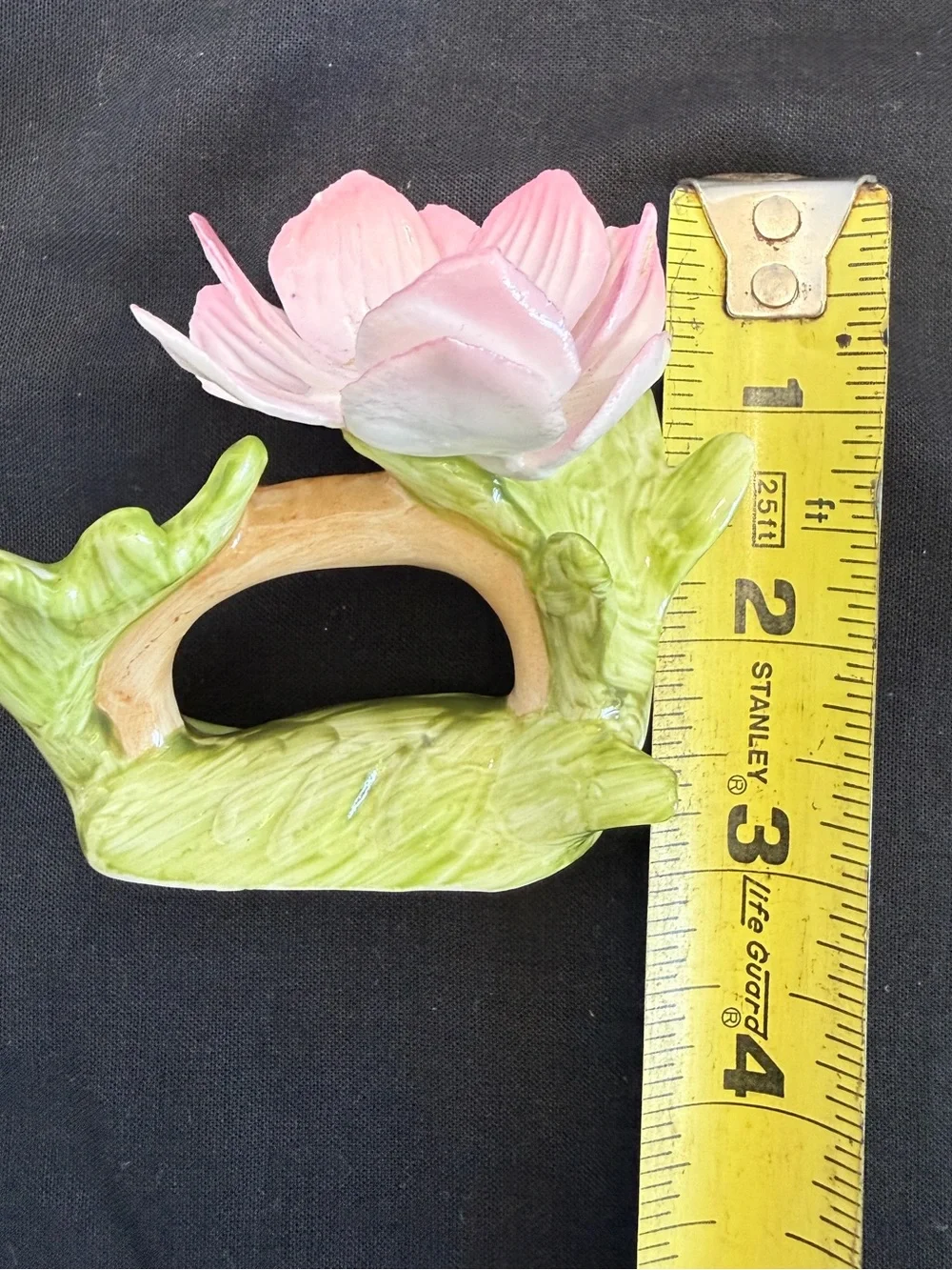 Porcelain Bone China Pink Anemone Flower Napkin Rings 6 Piece Lot Bloomingdale’s